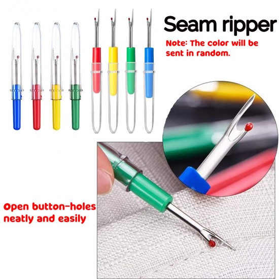 63PCS/ Set Travel Sewing Kit Measure Scissor Thimble Thread Needle Storage Box