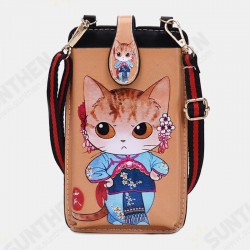 6.5 inch Causal Cartoon PU Leather Mobile Phone Storage Crossbody Bag 6.5 inch Causal Cartoon PU Leather Mobile Phone Storage Crossbody Bag