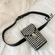 6.5 inch Rhinestone Decoration Mobile Phone Storage Women Crossbody Bag Waist Packs