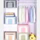 66L Folding with Transparent Window Waterproof Cationic Fabric Clothes Quilt Basket Storage Box Organizer