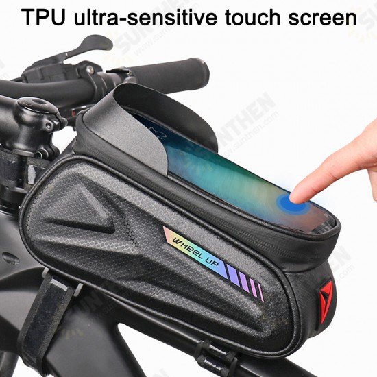 7 inch Waterproof Bicycle Bag Touch Screen MTB Road Bike Top Tube Frame Handlebar Bag Cycling Pouch