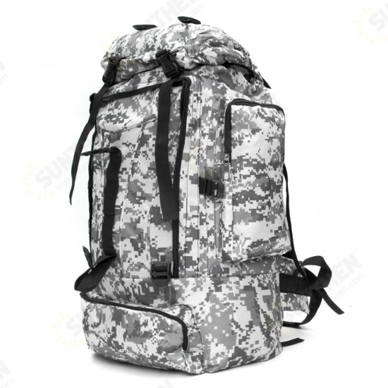 70L Large Capacity Camouflage Outdoor Camping Hiking Travel Waterproof Macbook Tablet Storage Bag Backpack Luggage