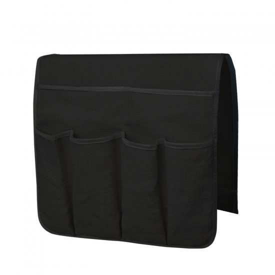 Anti-Slip Sofa Chair Arm Rest 5-Pocket Organizer Couch Magazine Sundries Storage Bag