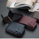 Business Large Capacity Multi-Card Slot PU Leather ID Card Coins Storage Bag Pack