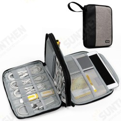 Travel Portable Double-layer Mobile Phone Memery Card U Disk USB Cable Digital Accessories Waterproof Organizer Storage Bag Handbag for iPad Mini / Air Travel Portable Double-layer Mobile Phone Memery Card U Disk USB Cable Digital Accessories Waterproof Organizer Storage Bag Handbag for iPad Mini / Air