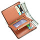 RFID Casual Business with Multi-Pocket Card Holders Oil Leather Short Wallet Coin Purse