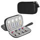 Double Layers Portable Anti-shock Earphone Accessory Storage Bag U Flash Disk Collection Box