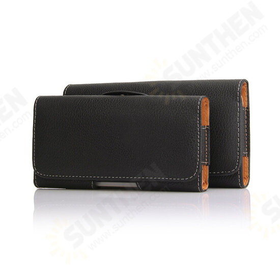 4.7/5.5 inch Bussiness PU Leather Mobile Phone Money Coin Hiking Sport Men Phone Bag Belt Waist Bag Sidebag Pack