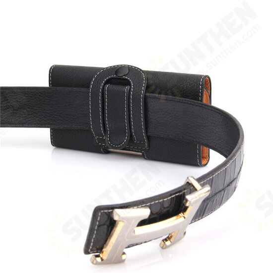 4.7/5.5 inch Bussiness PU Leather Mobile Phone Money Coin Hiking Sport Men Phone Bag Belt Waist Bag Sidebag Pack