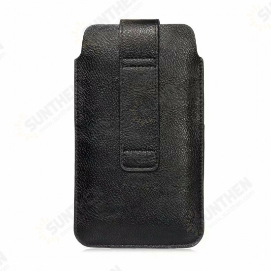 6.4/5.5/5.2 inch Bussiness PU Leather Mobile Phone Money Coin Men Phone Bag Belt Waist Bag Sidebag Pack with Card Slot