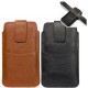 6.4/5.5/5.2 inch Bussiness PU Leather Mobile Phone Money Coin Men Phone Bag Belt Waist Bag Sidebag Pack with Card Slot