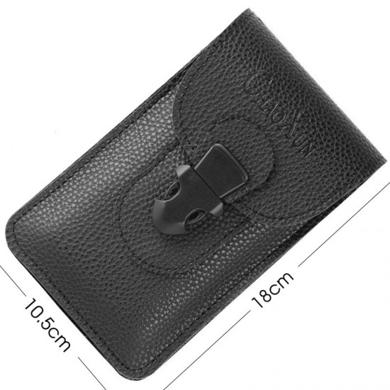 7 inch Business Mobile Phone Waist Bag Dual-Layer Storage Money Coin Hiking Sport Men Belt Sidebag Packs For POCO X3 Pro 9