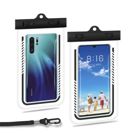 7.2 inch 3ATM Waterproof Phone Bag Underwater Swimming Diving Touch Screen Cellphone Pouch for POCO F3 Redmi Note 10