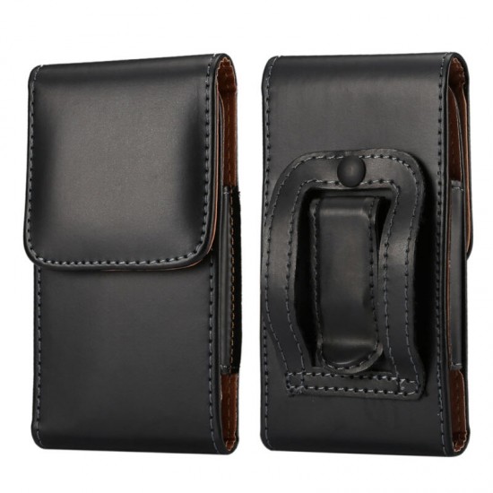 Bussiness PU Leather Mobile Phone Money Coin Hiking Sport Men Phone Bag Belt Waist Bag Sidebag Pack S5 Pro Phone Case