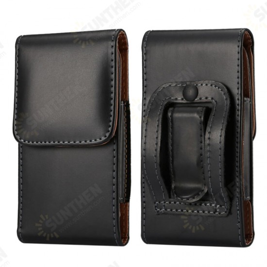 Bussiness PU Leather Mobile Phone Money Coin Hiking Sport Men Phone Bag Belt Waist Bag Sidebag Pack S5 Pro Phone Case