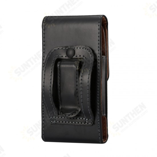 Bussiness PU Leather Mobile Phone Money Coin Hiking Sport Men Phone Bag Belt Waist Bag Sidebag Pack S5 Pro Phone Case