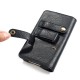 Casual Vintage Bussiness 6.4 inch Multifunctional with Card Slot PU Leather Mobile Phone Money Hiking Sport Men Phone Bag Belt Waist Bag Sidebag Pack