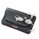 Casual Vintage Bussiness 6.4 inch Multifunctional with Card Slot PU Leather Mobile Phone Money Hiking Sport Men Phone Bag Belt Waist Bag Sidebag Pack