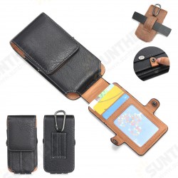 Casual Vintage Bussiness 6.4 inch Vertical Multi-Pocket Multi Card Slot PU Leather Mobile Phone Money Coin Hiking Sport Men Phone Bag Belt Waist Bag Sidebag Pack Casual Vintage Bussiness 6.4 inch Vertical Multi-Pocket Multi Card Slot PU Leather Mobile Phone Money Coin Hiking Sport Men Phone Bag Belt Waist Bag Sidebag Pack