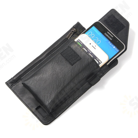 Casual Vintage Bussiness Multi-Pocket Reserve Charging Port PU Leather Mobile Phone Money Hiking Sport Men Phone Bag Belt Waist Bag S5 Pro A7 Pro Case Casual Vintage Bussiness Multi-Pocket Reserve Charging Port PU Leather Mobile Phone Money Hiking Sport Men Phone Bag Belt Waist Bag S5 Pro A7 Pro Case