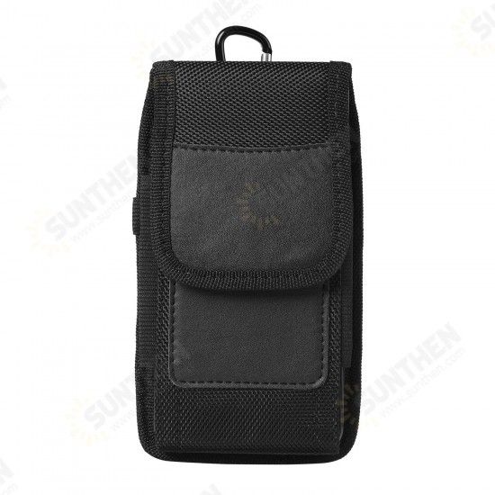 Horizontal Oxford Nylon Mobile Phone Storage Bag Wallet Belt Waist Packs for 5.7-6.7 inch Phones