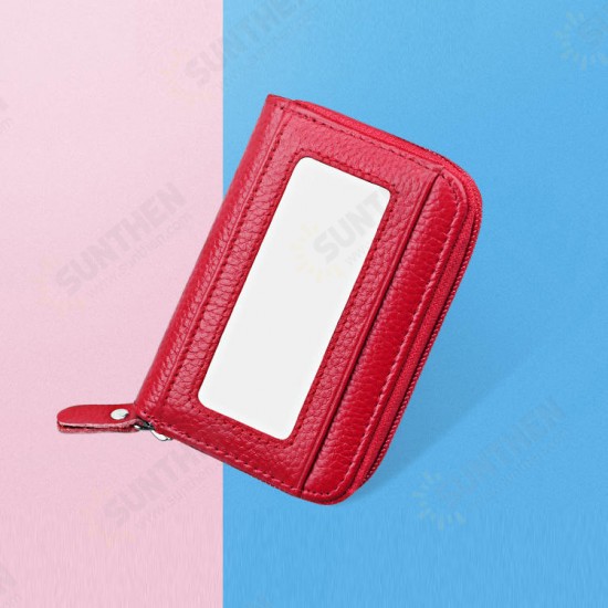 KB08 Business Portable RFID Anti-scan Genuine Leather 12 Card Slots Coins Bag Wallet Credit Lock ID Card Holder KB08 Business Portable RFID Anti-scan Genuine Leather 12 Card Slots Coins Bag Wallet Credit Lock ID Card Holder