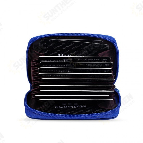 KB08 Business Portable RFID Anti-scan Genuine Leather 12 Card Slots Coins Bag Wallet Credit Lock ID Card Holder KB08 Business Portable RFID Anti-scan Genuine Leather 12 Card Slots Coins Bag Wallet Credit Lock ID Card Holder