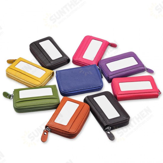 KB08 Business Portable RFID Anti-scan Genuine Leather 12 Card Slots Coins Bag Wallet Credit Lock ID Card Holder KB08 Business Portable RFID Anti-scan Genuine Leather 12 Card Slots Coins Bag Wallet Credit Lock ID Card Holder