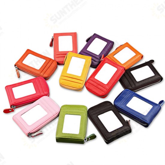KB09 Portable RFID Anti-scan Genuine Leather 12 Card Slots Coins Bag Wallet Credit Lock ID Card Holder KB09 Portable RFID Anti-scan Genuine Leather 12 Card Slots Coins Bag Wallet Credit Lock ID Card Holder