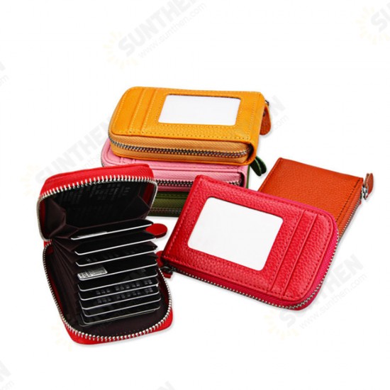 KB09 Portable RFID Anti-scan Genuine Leather 12 Card Slots Coins Bag Wallet Credit Lock ID Card Holder KB09 Portable RFID Anti-scan Genuine Leather 12 Card Slots Coins Bag Wallet Credit Lock ID Card Holder