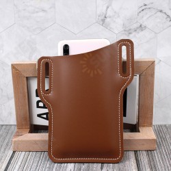 Men Vintage Casual Genuine Leather Bag Waist Bag Pouch Leather Belt Bag Purse Under For 6.3 inch Phone Nokia Phone 9 Men Vintage Casual Genuine Leather Bag Waist Bag Pouch Leather Belt Bag Purse Under For 6.3 inch Phone Nokia Phone 9