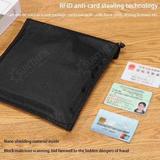 Oxford Cloth Signal Blocking Radiation Protection Phone/ Tablet/ Macbook Storage Faraday Bag Oxford Cloth Signal Blocking Radiation Protection Phone/ Tablet/ Macbook Storage Faraday Bag