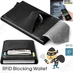 Slim RFID Blocking Credit Card Holder Metal Wallet Men Money Clip Case Slim RFID Blocking Credit Card Holder Metal Wallet Men Money Clip Case