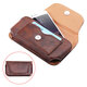 Vintage Rhinoceros Hide Texture Mobile Phone Money Coin Hiking Sport Men Belt Waist Bag Sidebag Pack with Card Slot For Smartphone Nokia Phone 9