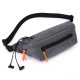 Waterproof Outdoor Sport Night Running with Multi Pockets Reflective Stripe Headphone Hole Mobile Phone Storage Waist Bag for Smartphone Under 6.5 inch