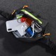 Waterproof Outdoor Sport Night Running with Multi Pockets Reflective Stripe Headphone Hole Mobile Phone Storage Waist Bag for Smartphone Under 6.5 inch