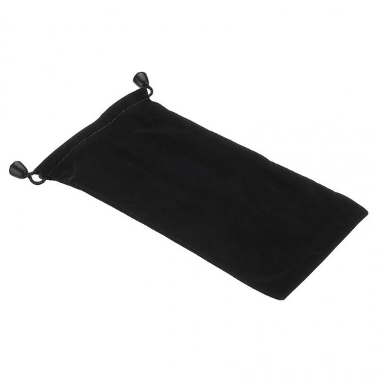 Black Portable Soft Drawstring Power Bank Storage Bag Collection Pouch Non-original