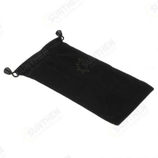 Black Portable Soft Drawstring Power Bank Storage Bag Collection Pouch Non-original