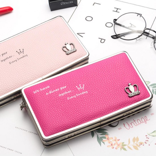 Universal 5.5-inch Women Phone PU Wallet Purse Handbag For Xiaomi Huawei Samsung iPhone 7