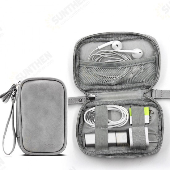 12cm*7.5cm Digital Accessories Storage Bag U Disk Memory Card USB Cable Earphone Organizer Travel Bag