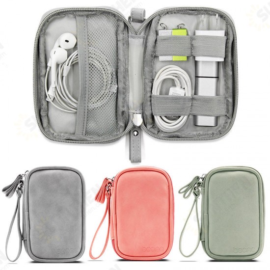 12cm*7.5cm Digital Accessories Storage Bag U Disk Memory Card USB Cable Earphone Organizer Travel Bag