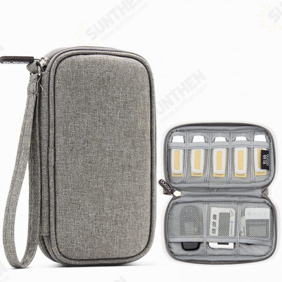 18cm*10.5cm Digital Accessories Storage Bag U Disk Flash Drive TF Memory Card Organizer Bag