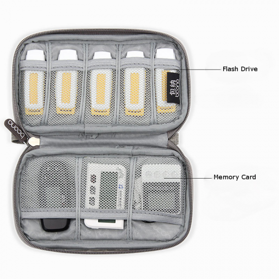 18cm*10.5cm Digital Accessories Storage Bag U Disk Flash Drive TF Memory Card Organizer Bag