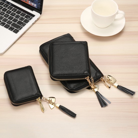 Business 20/40/60/90 Card Slots Genuine Leather Card Holder Wallet Handbag