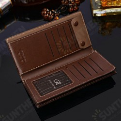 Business Casual Flip with Multi-Card Slot Pockets Men Foldable Long Wallet Clutch Bag Handbag Business Casual Flip with Multi-Card Slot Pockets Men Foldable Long Wallet Clutch Bag Handbag
