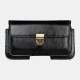 Business Casual Multi-Position PU Leather Mobile Phone Money Hiking Sport Men Phone Bag Belt Waist Bag Sidebag Pack