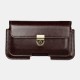 Business Casual Multi-Position PU Leather Mobile Phone Money Hiking Sport Men Phone Bag Belt Waist Bag Sidebag Pack