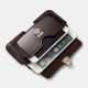 Business Casual Multi-Position PU Leather Mobile Phone Money Hiking Sport Men Phone Bag Belt Waist Bag Sidebag Pack