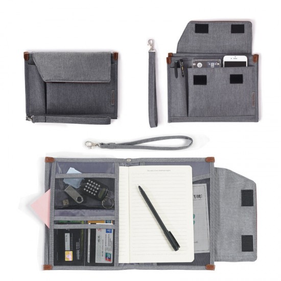Business Foldable Multi-Pockets Office File Document Passport Mobile Phone Storage Bag