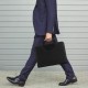 Business Multifunctional Magnetic Handle with Phone Holder PU Leather Mobile Phone Tablet Office Storage Bag Briefcase